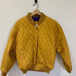 Vintage Yukon Trail Quilted Jacket - Mustard Size M